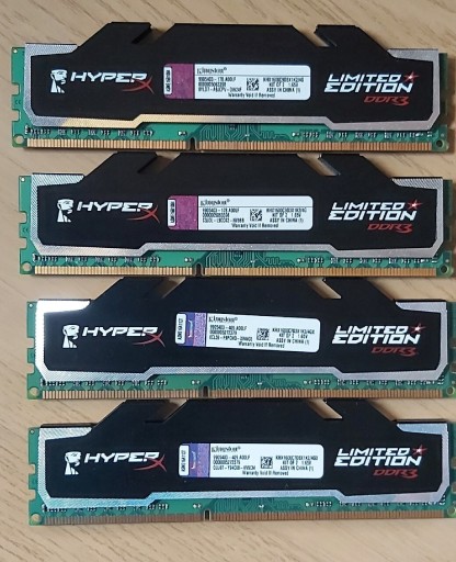 Zdjęcie oferty: 4 x Pamięć Kingston HyperX Limited DDR3 