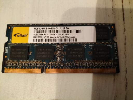 Zdjęcie oferty: Pamięć RAM DDR3 ELIXIR M2S4G64CB8HG5N-DI 4 GB