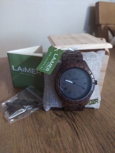 Zdjęcie oferty: LAiMER zegarek drewniany