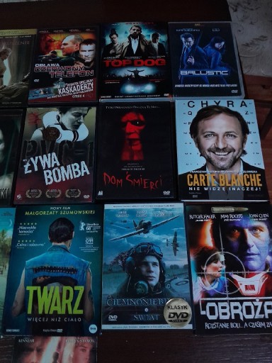 Zdjęcie oferty: Kolekcja 19 filmów DVD twarz, Sztuka.kovhania