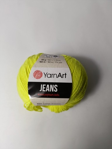 Zdjęcie oferty: Włóczka YarnArt Jeans  żółty 58