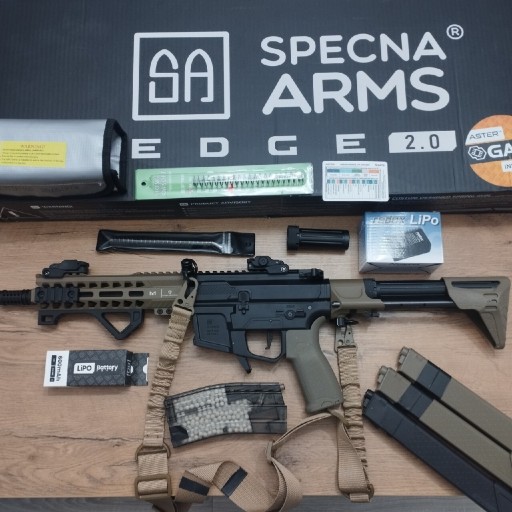 Zdjęcie oferty: Zestaw Replika ASG (AEG) karabinek PDW SA-X02 EDGE 2.0 GATE ASTER