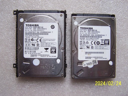 Zdjęcie oferty: Dysk 2,5" Toshiba 1TB SATA  pakiet 2 szt