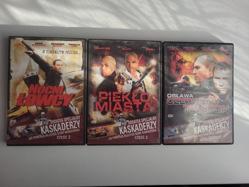 Zdjęcie oferty: Filmy DVD Zestaw Kaskaderzy Część 2 & Część 3 & Część 4