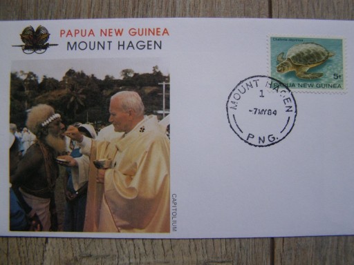 Zdjęcie oferty: JAN PAWEŁ II - Papua-Nowa Gwinea 1984r. - koperta
