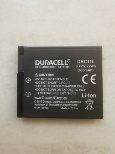Zdjęcie oferty: Bateria, akumulator Duracell DRC11L 3,7V2.22Wh 600