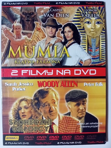 Zdjęcie oferty: MUMIA + SŁONECZNI CHŁOPCY 2 x film DVD Woody Allen