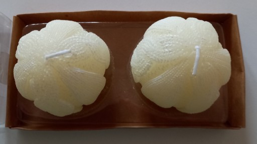 Zdjęcie oferty: 2pack naturalne sojowe świece dekoracyjne ozdobne średnica 5,5cmx5,5cm