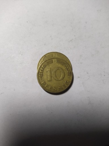 Zdjęcie oferty: RFN 10 fenigów 1949 (duże i małe J) zestawik