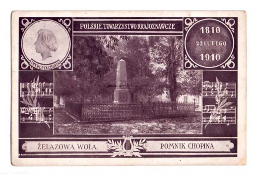 Zdjęcie oferty: PTK - Żelazowa Wola pow Sochaczew Chopin ok 1910