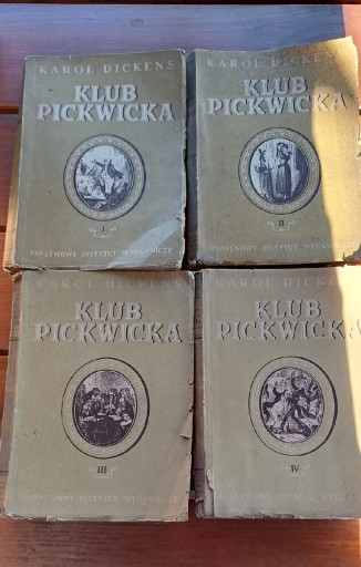 Zdjęcie oferty: 4 tomy Klub Pickwicka Karol Dickens