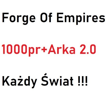Zdjęcie oferty: Forge Of Empires 1000pr + ARKA 2.0. KAŻDY ŚWIAT. 