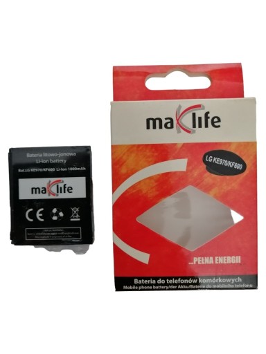 Zdjęcie oferty: MaxLife do telefonu LG KE970 Shine/KF600 1000 mAh