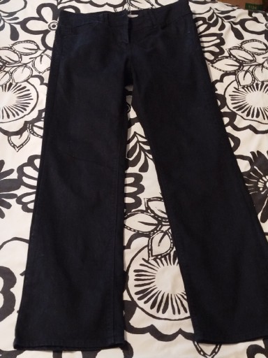 Zdjęcie oferty: Nowe czarne spodnie z wysokim stanem prostą nogawką Next M 38 