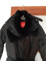 Zdjęcie oferty: Tiffi Czarna kurtka zimowa z futrem XS