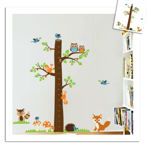 Zdjęcie oferty: Naklejka na ścianę, drzewo, zwierzęta