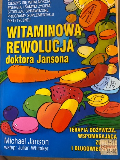 Zdjęcie oferty: Witaminowa rewolucja doktora Jansona- M. Janson 