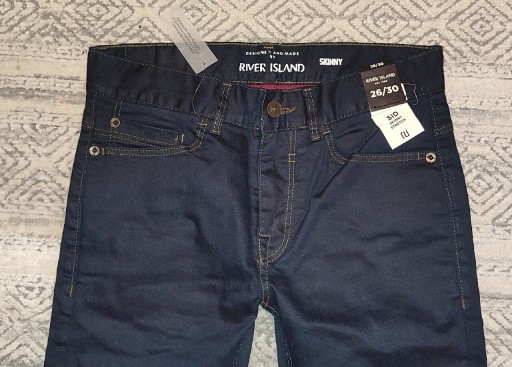 Zdjęcie oferty: Spodnie River Island 26/30 pas 70 cm NOWE skinny