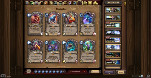 Zdjęcie oferty: Konto Hearthstone account 84 legendy skin account