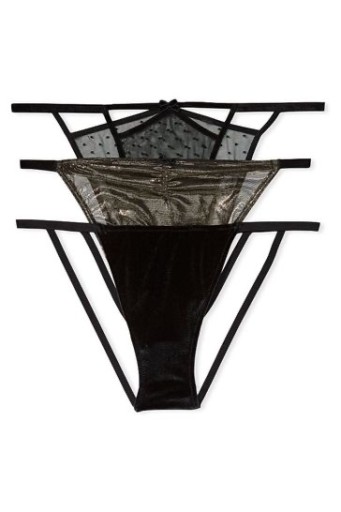 Zdjęcie oferty: Victoria’s Secret zestaw majtek M L XL czarne sexy