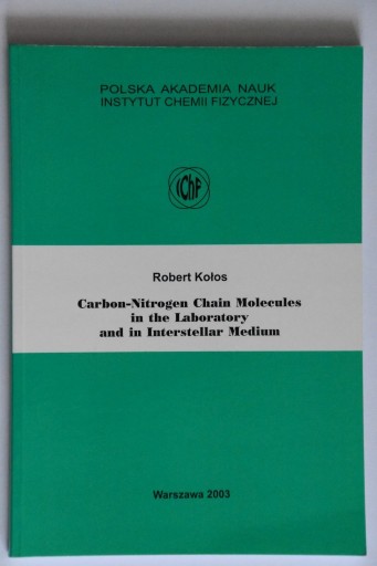 Zdjęcie oferty: Carbon-Nitrogen Chain Molecules Kołos IChF PAN 