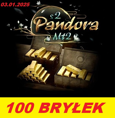 Zdjęcie oferty: PandoraMT2 S2 - 100B 100 BRYŁEK 50KKK YANG PANDORA *DOSTĘPNY