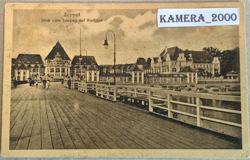 Zdjęcie oferty: 280.Sopot-(Zoppot) Blick vom Seesteg auf Kurhaus