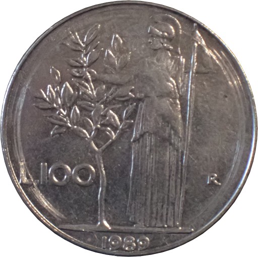 Zdjęcie oferty: Włochy 100 lire z 1989 roku - OBEJRZYJ MOJĄ OFERTĘ