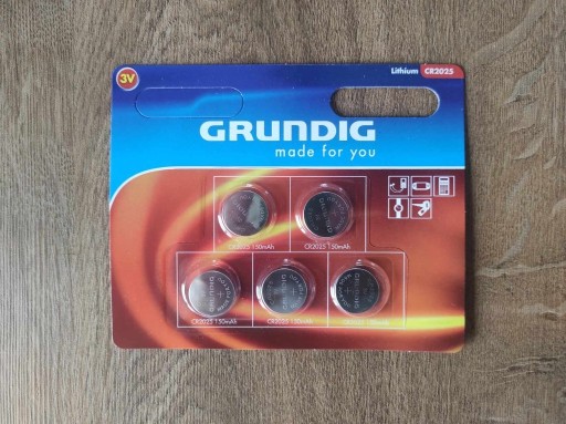 Zdjęcie oferty: Baterie Grundig 150mAh CR2025 1 komplet - 5 sztuk