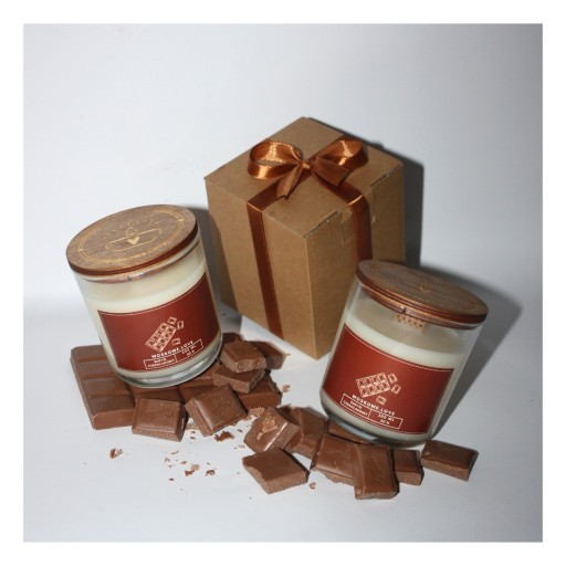 Zdjęcie oferty: Świeca Sojowa o zapachu budyniu czekoladowego