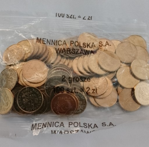 Zdjęcie oferty: 2 gr - 2 grosze 2014 - 100 monet w torebce