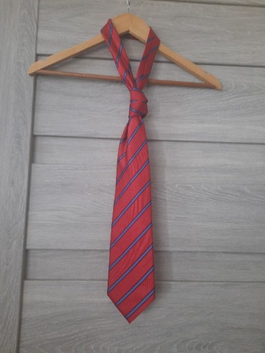 Zdjęcie oferty: czerwony krawat męski w paski