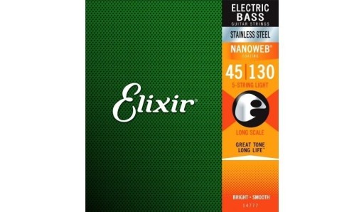 Zdjęcie oferty: Struny Elixir NanoWeb 5-String 45-130 Medium/Light