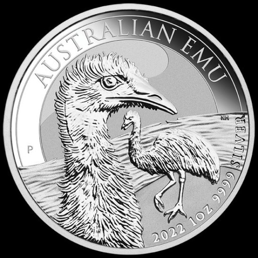 Zdjęcie oferty: MONETA EMU AUSTRALIA 2022 SREBRO 1oz