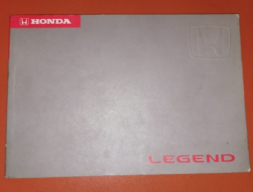 Zdjęcie oferty: Instrukcja obsługi Honda Legend 1996 - stan bdb 