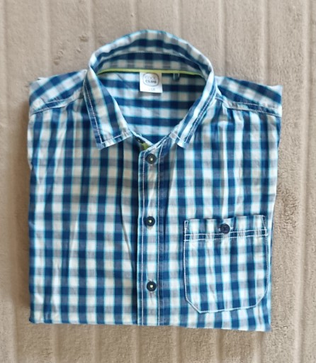Zdjęcie oferty: Koszula chłopięca w kratkę niebieska Cool Club 158