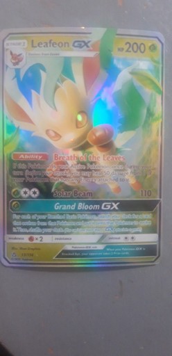 Zdjęcie oferty: Karta Pokemon Leafeon GX 13/156 Ultra Prism