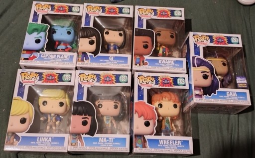 Zdjęcie oferty: Funko Pop Captain Planet komplet 6 sztuk + Gaia
