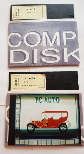 Zdjęcie oferty: PC AUTO 1991 atlas z dyskietki 5,25" retro PC FDD