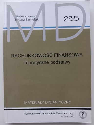 Zdjęcie oferty: Janusz Samelak - Rachunkowość Finansowa 