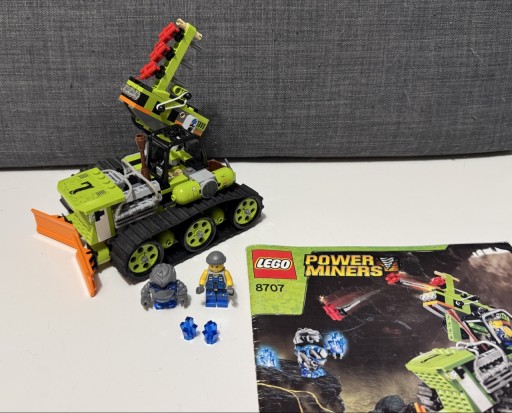 Zdjęcie oferty: LEGO Power Miners 8707 Kruszarka skał, komplet z instrukcją