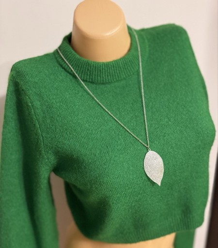 Zdjęcie oferty: Naszyjnik z listkiem / delikatny, ażurowy