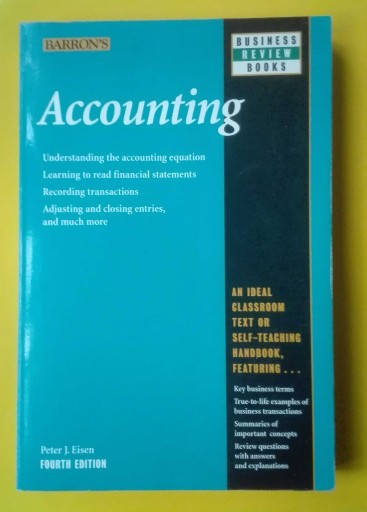 Zdjęcie oferty: Accounting - Peter J. Eisen