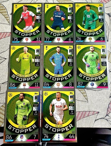 Zdjęcie oferty: 8 kart z serii Stopper – Topps Match Attax 2023/24 