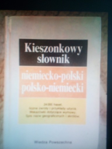 Zdjęcie oferty: Kieszonkowy słownik niemiecko-polski polsko-niemiecki 24000 haseł