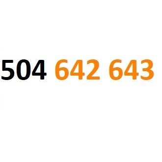 Zdjęcie oferty: 504 642 643 starter orange złoty numer gsm #L