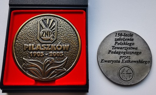 Zdjęcie oferty: Zestaw medali - 100-lecie ZNP, 150-lecie PTP 