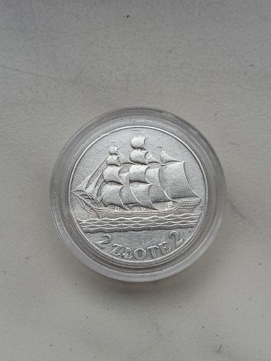 Zdjęcie oferty: moneta 2 zł 1936 r  Żaglowiec srebro 