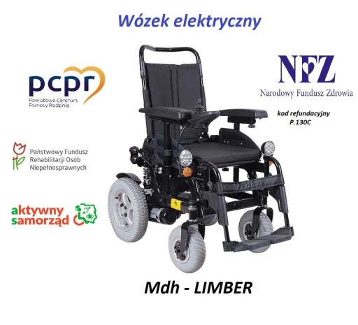 Zdjęcie oferty: Wózek elektryczny LIMBER, kod NFZ P.130C