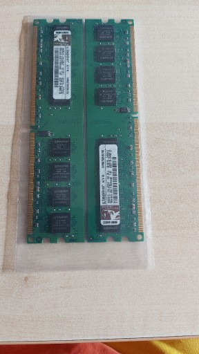 Zdjęcie oferty: RAM Kingston DDR2, 2x1GB, 667MHz, KVR667D2N5K2/2G
